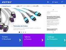 Tablet Screenshot of estec.cl